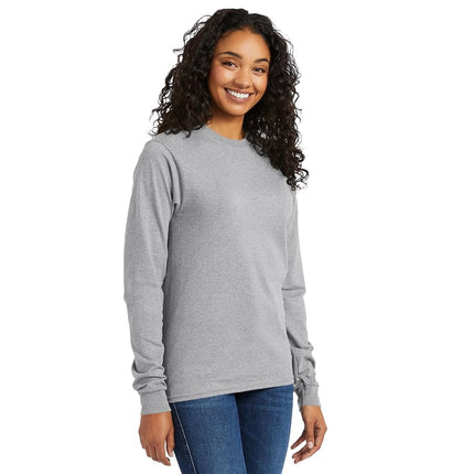 Hanes Men's Long-Sleeve ComfortSoft T-Shirt (Pack of 4) - Gray - Large