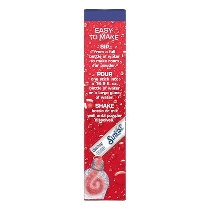 Sunkist Singles-To-Go Drink Mix, Strawberry, Non-Carbonated, Low-Calorie, Zero Sugar, 6 CT in each box (Pack of 6)