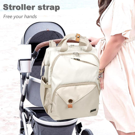 Hap Tim Baby Diaper Bag for Boys Girls, Large Backpack Diaper Bags with Double Compartments, Baby Registry Search Shower Gifts Stuff Newborn Must Haves（7340-KK）