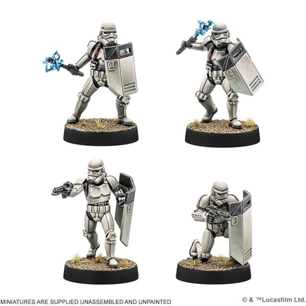 Atomic Mass Games Star Wars Legion Extension d'unité Escouade de Contrôle Anti-Émeute Impériale Jeu de société - 7 figurines