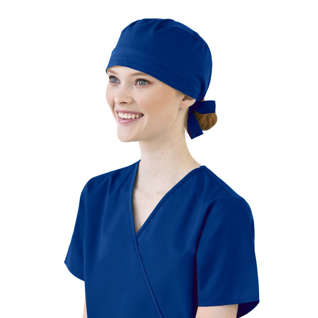 WonderWink Tie Back Scrub Cap, Galaxy Blue, One Si