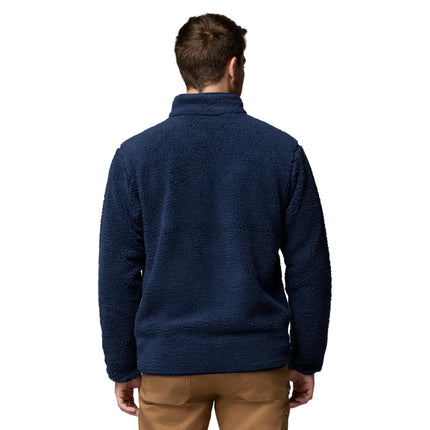 Columbia Men's Rugged Ridge High Pile Full Zip, Full Zip Fleece Jacket, Collegiate Navy, X-Large