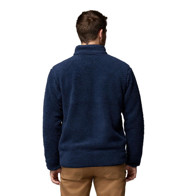 Columbia Men's Rugged Ridge High Pile Full Zip, Full Zip Fleece Jacket, Collegiate Navy, X-Large