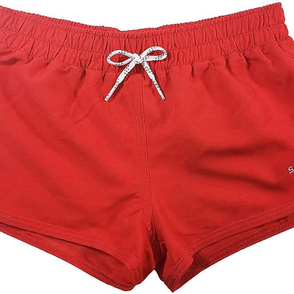 Speedo Girls Thin Strap One Piece Suit and Shorts Set (Red White Blue, X-Small)