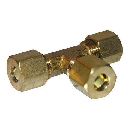 LASCO 17-6431 3/8-Inch Compression Brass Tee