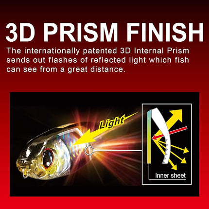Yo-Zuri R1433-HGSH: 3D Inshore Pencil Popper (F) 135Mm, Ghost Shad
