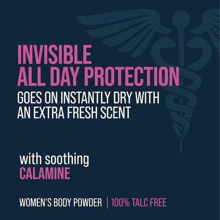 Certain Dri Body Powder for Women, Maximum Sweat Absorption & Moisture Control, 8 Ounces, 1 Pack