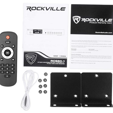 Rockville RCS80-1 60 Watt 70V Commercial/Restaurant Amplifier/Bluetooth Receiver