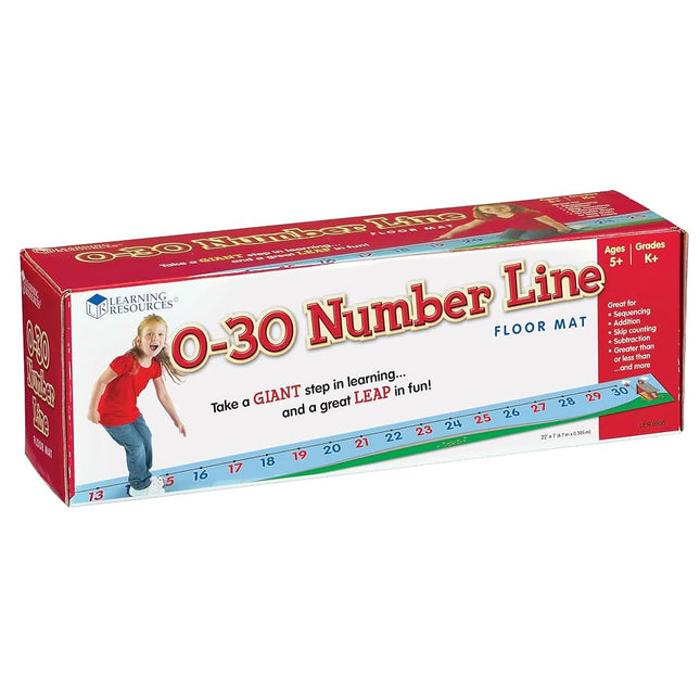 Learning Resources 0-30 Number Line Floor Mat