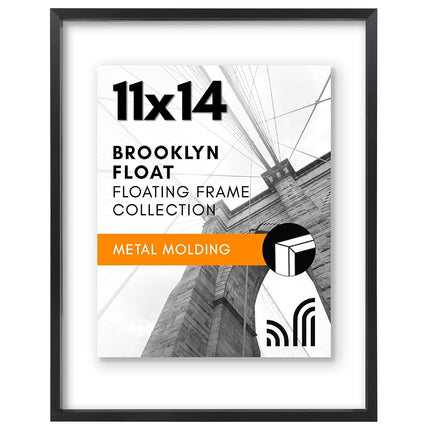 Americanflat Aluminum 11x14 Floating Picture Frame