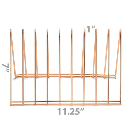 Officemate Triangular Wire File Sorter, Rose Gold (93151)