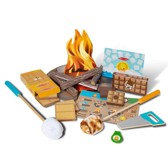 Melissa & Doug Let�s Explore S�Mores & More Campfire Play Set � 23 Pieces