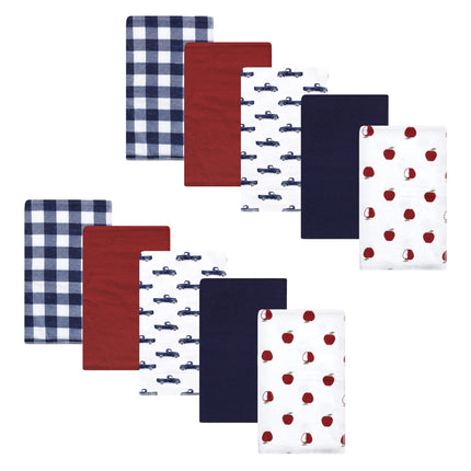 Hudson Baby Unisex Baby Cotton Flannel Burp Cloths
