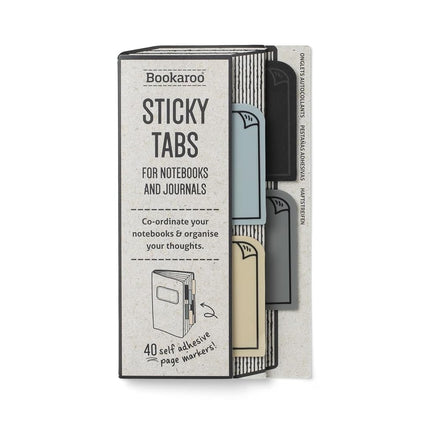 IF Bookaroo Sticky Tabs - Mono,White