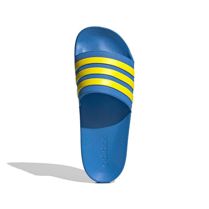 adidas Unisex Adilette Shower Slides Ray Blue/Yellow/Ftwr White 16 UK 52 EU