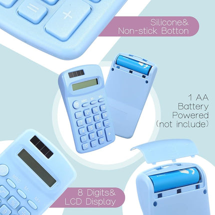 Flutesan 30 Pack Pocket Calculator,Multicolor