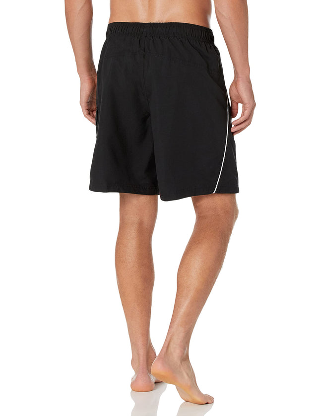 Speedo Bañador de Hombre Largo hasta la Rodilla Marina Volley Negro/Blanco