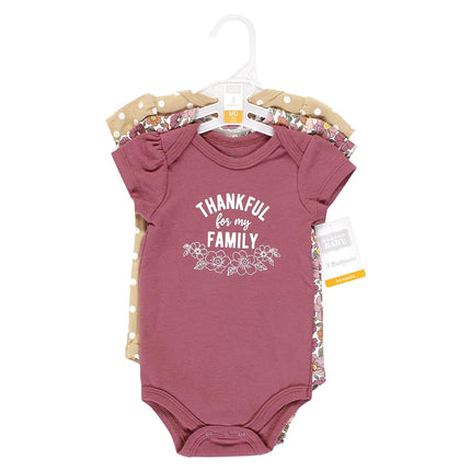Hudson Baby Grenouillères en Coton pour Bébés Unisexe, Motifs Floraux, 3-6 Mois, Motifs Floraux, 3-6 Mois