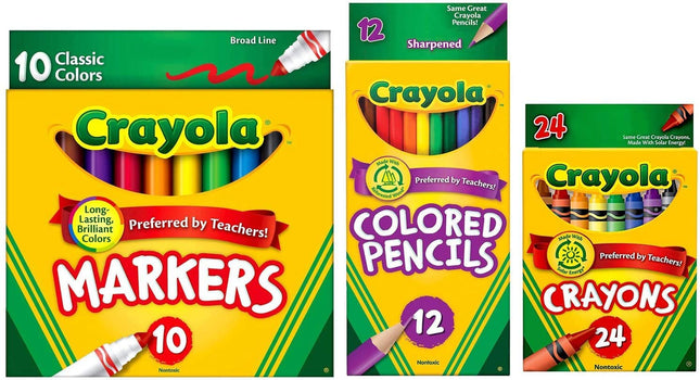 Crayola Classic Bundle: 3 Items - Crayons (24 Coun