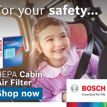 BOSCH 6004C HEPA Cabin Air Filter - Compatible With Select BMW 320i, 323Ci, 323i, 325Ci, 325i, 325xi, 328Ci, 328i, 330Ci, 330i, 330xi, M3, X3, Z3