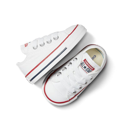 Converse Kid's Chuck Taylor All Star Low Top Shoe, Optical White, 1.5 M US Little Kid