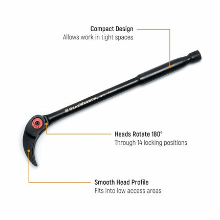 GEARWRENCH 3 Pc. Indexing Pry Bar Set 8", 10" & 16" - 82301D