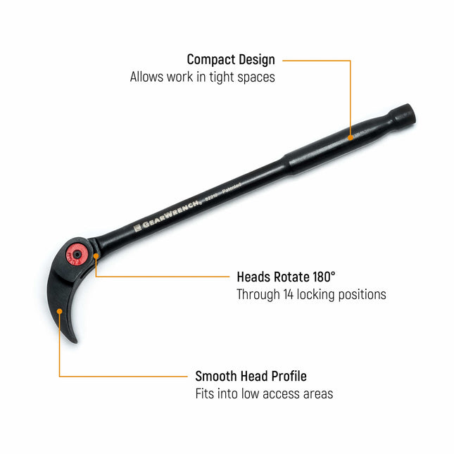 GEARWRENCH 3 Pc. Indexing Pry Bar Set 8", 10" & 16" - 82301D