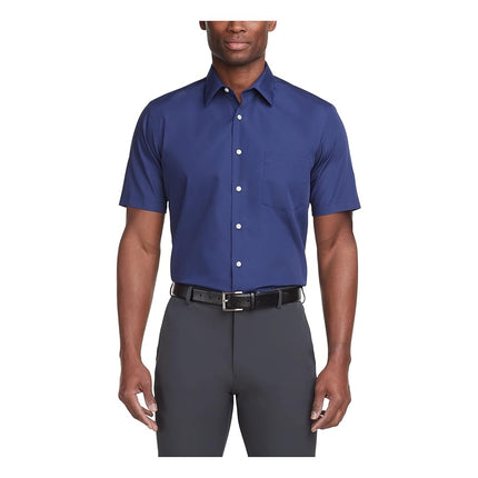 Van Heusen Men's Short Sleeve Dress Shirt Regular 