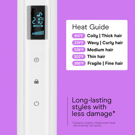 Conair Double Ceramic Flat Iron, 1-inch Digital Flat Iron