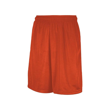 Russell Athletic Men's Mesh Short with Pockets, Burnt Orange, X-Large