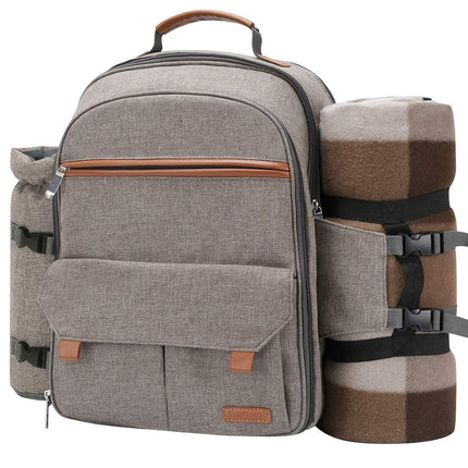 Sunflora Picnic Backpack for 4 Person, Picnic Bask