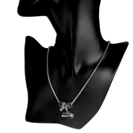 Siskiyou Sports NFL Seattle Seahawks Euro Bead Necklace, 18-Inch