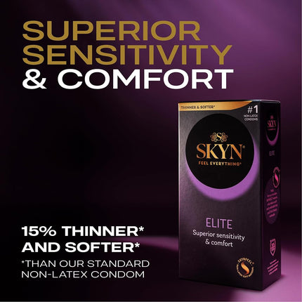 SKYN Elite Non-Latex Lubricated Condoms, 46 ct.