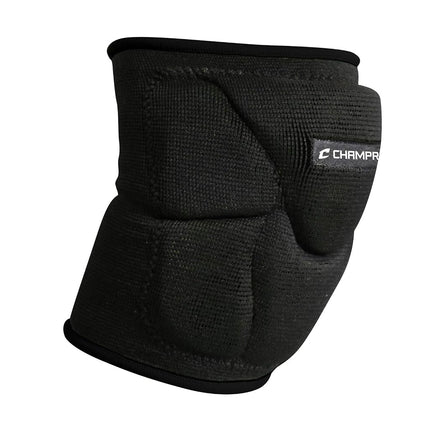 Champro Sports Pro-Plus Low Profile Knee Pad, Black, Small