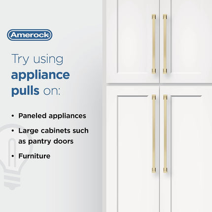 Amerock | Appliance Pull | Oil Rubbed Bronze | 18 inch (457 mm) Center to Center | Bar Pulls | 1 Pack | Drawer Pull | Drawer Handle | Cabinet Hardware