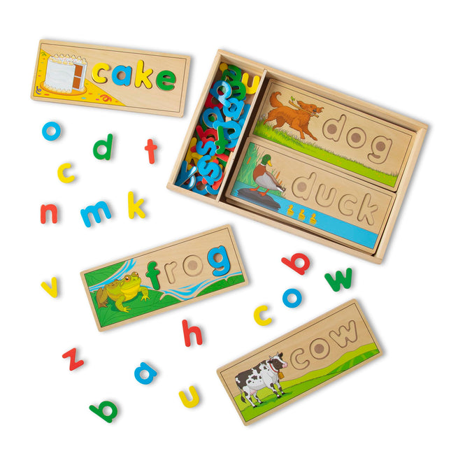 Melissa & Doug See & Spell − Wooden Alphabet Lette