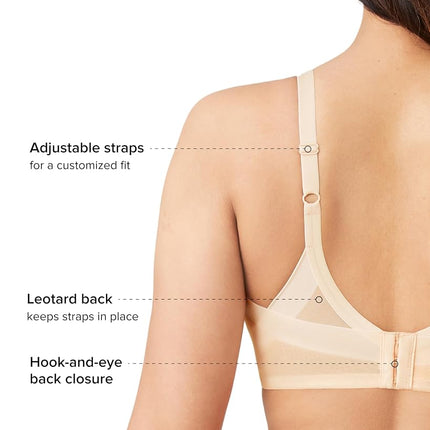 Wacoal Women's Ultimate Side Smoother Contour Bra Bra, Beige - Beige (Sand), 32 F