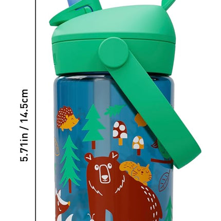 Camelbak Thrive Flip Straw Kids 415 ml – sport bottle – leak-proof – child-friendly size – easy drinking closure – ideal for on the go – Friendly Forest, size: OS