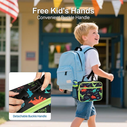 Bagseri Kids Lunch Bag with Ice Pack - Insulated Kids Lunch Box for School