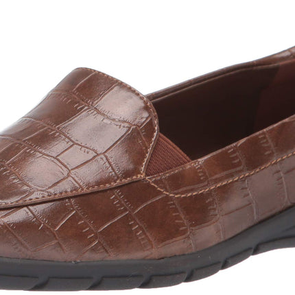 Easy Spirit Womens Croco Plain Abriana 3 Dark Brow