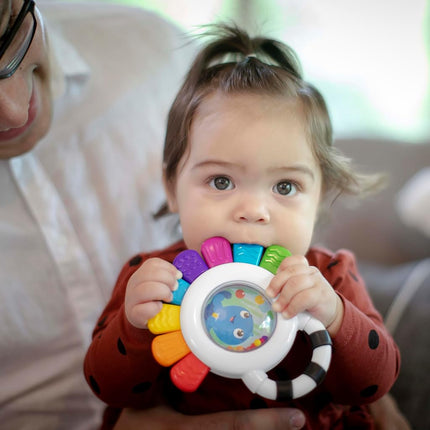 Baby Einstein, Outstanding Opus The Octopus, Sensory Rattle and Teether Multi-Use Toy, BPA Free and Chillable, 3 Months and up, 1pk