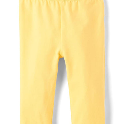 The Children's Place Baby Girls' and Newborn Pull on Pants, Sun/Yellow Ruffle 2-Pack, 9-12 Months