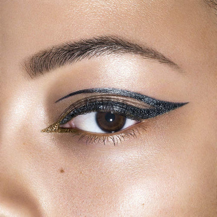 Revlon So Fierce! Chrome Ink Liquid Eyeliner, Longlasting Bold Metallic Pen Liner with Dip Ink Cap for Pearl, Shimmer Blend, 901 Gunmetal, 0.03 oz/ 0.8