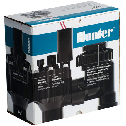HUNTER RTL1002PGV075ASV 3/4" PGV-ASV Anti-Siphon Valve Irrigation, Black