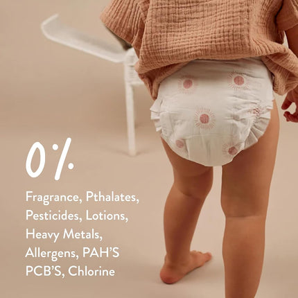 Joonya Baby Nappies, Size 1 XS (2-4 kg) - 6 Bags of 32 (192) - Non Toxic, Eco-Friendly, High Absorbency, Overnight Use, Ultra Slim & Soft - Made in Denmark
