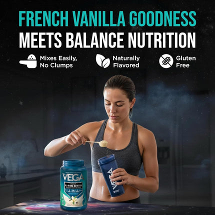 Vega One All-in-One Plant Protein Shake - French Vanilla - 689g (24.3oz)