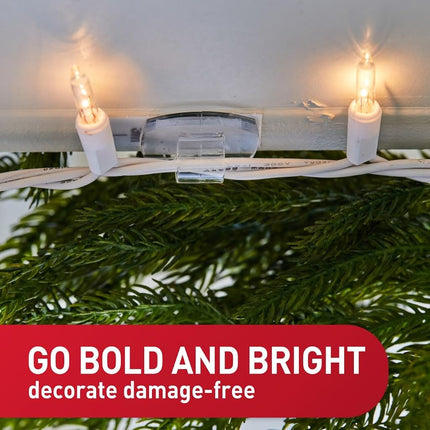 3M Command™ Outdoor Fairy Light Clips, No Nails, 20 Clips & 24 Strips