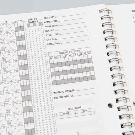 CHAMPRO Baseball Score Book (White), 52 pages