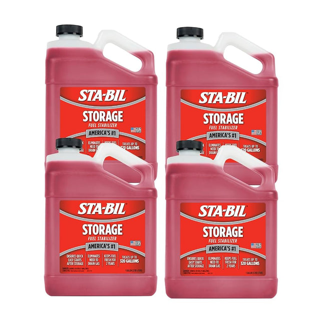 STA-BIL Storage Fuel Stabilizer, 1 Gallon, 4-Pack