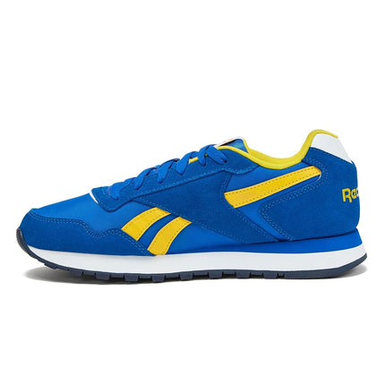 Reebok Unisex's Glide Sneaker, Optimum Blue/Golden Haze/White, 3.5 UK